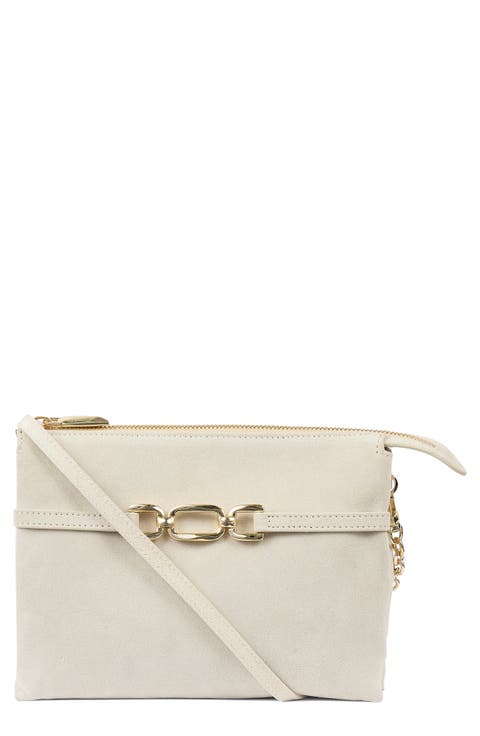 Cleo Oloid Slouch Suede Crossbody Bag