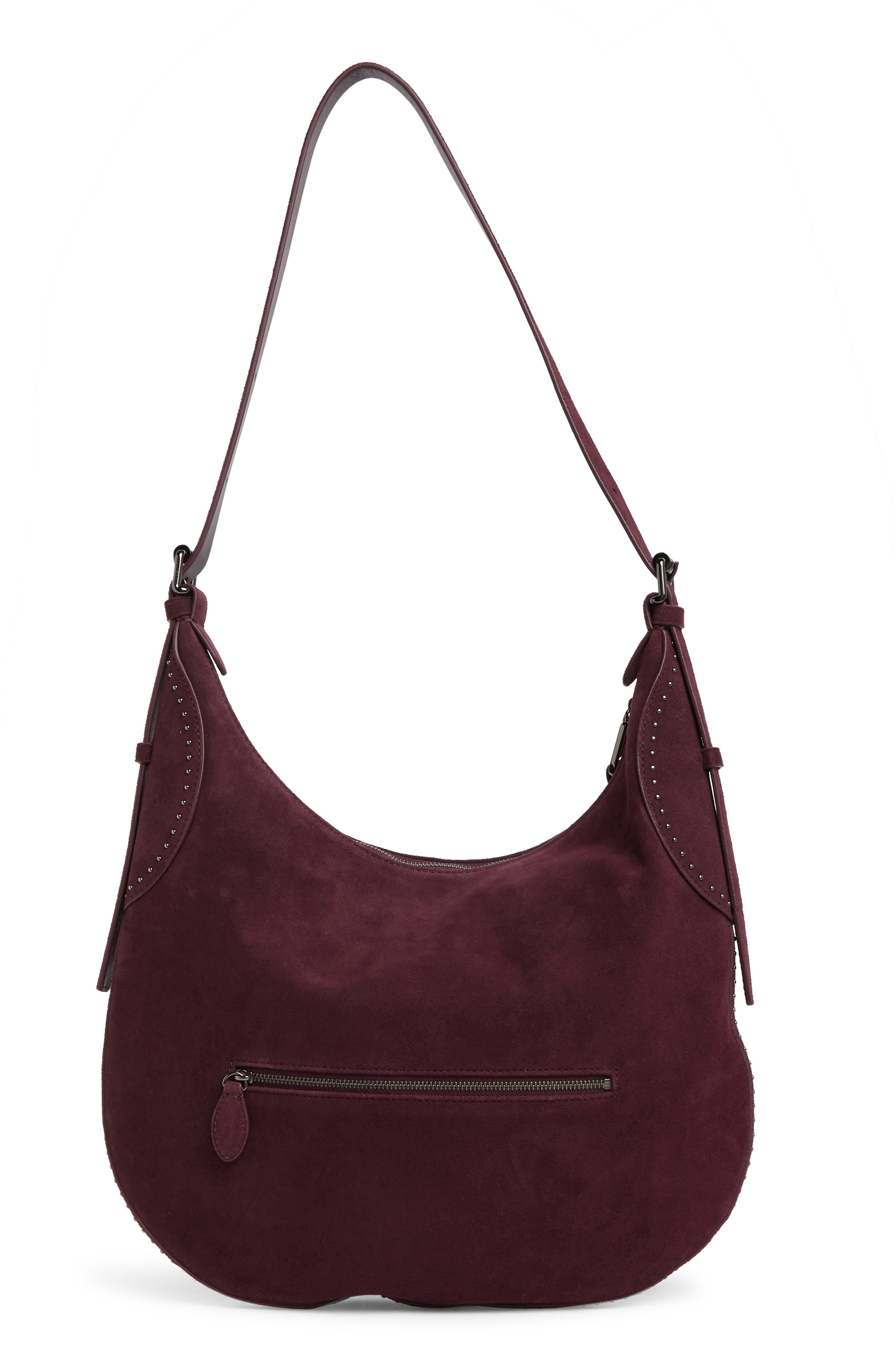 Rebecca Minkoff Pippa Studded Leather Hobo Bag, Alternate, color, 