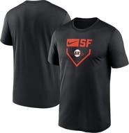 Nike Men's Nike Black San Francisco Giants Home Plate Icon Legend Performance T-Shirt
