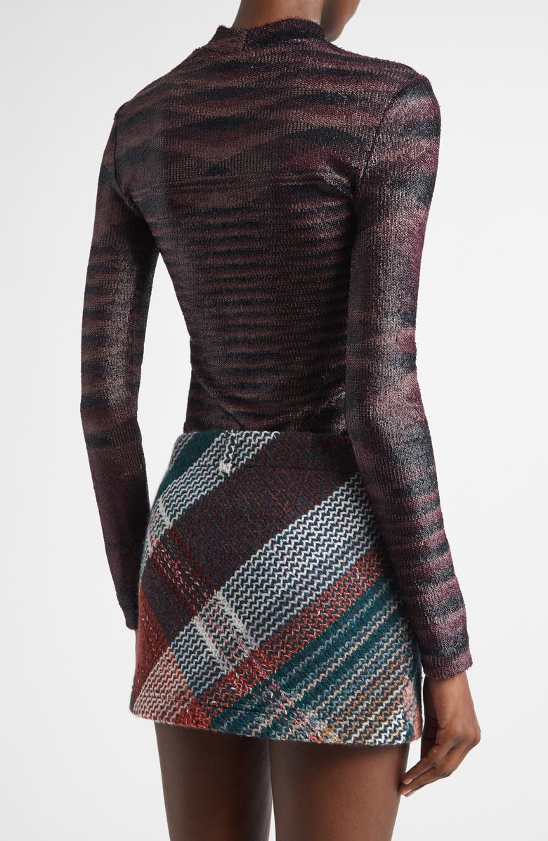 Missoni Flame Pattern Coated Sweater, Alternate, color, F903j Multi Brown And Black
