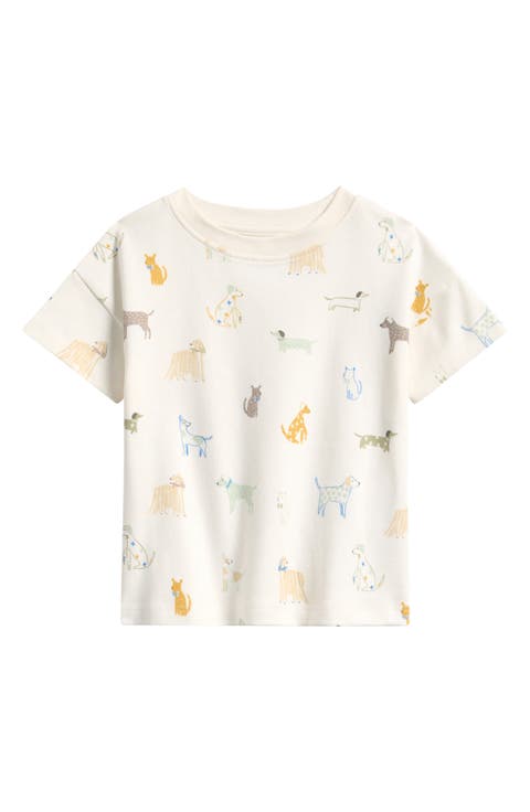 Kids' Drop Shoulder Organic Cotton T-Shirt (Baby & Toddler)