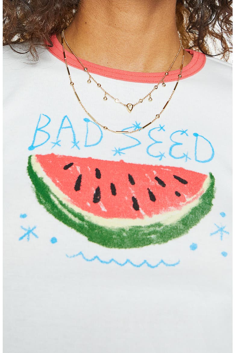 The Itty Bitty Cotton Graphic Baby Tee, Alternate, color, BAD SEED