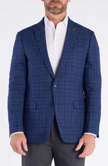 CRICKETEER Plaid Wool Blend Sport Coat