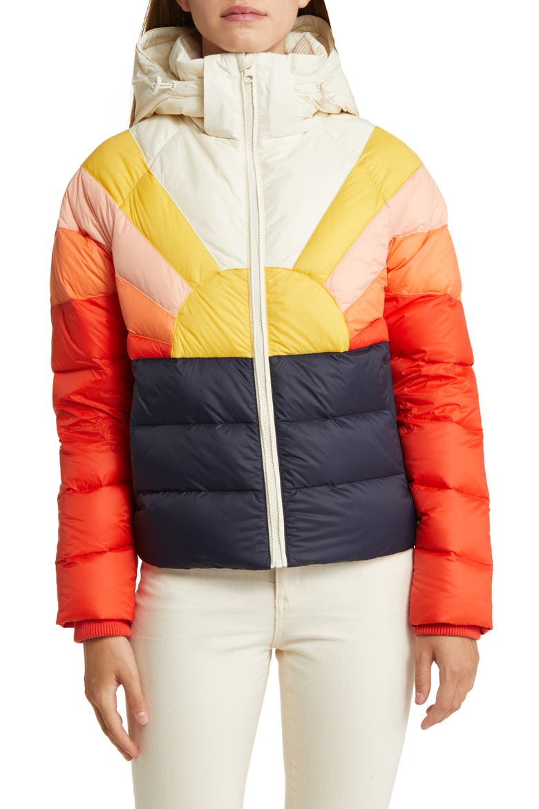 Archive Après Sunset Down Puffer Jacket, Alternate, color, NAVY SUN