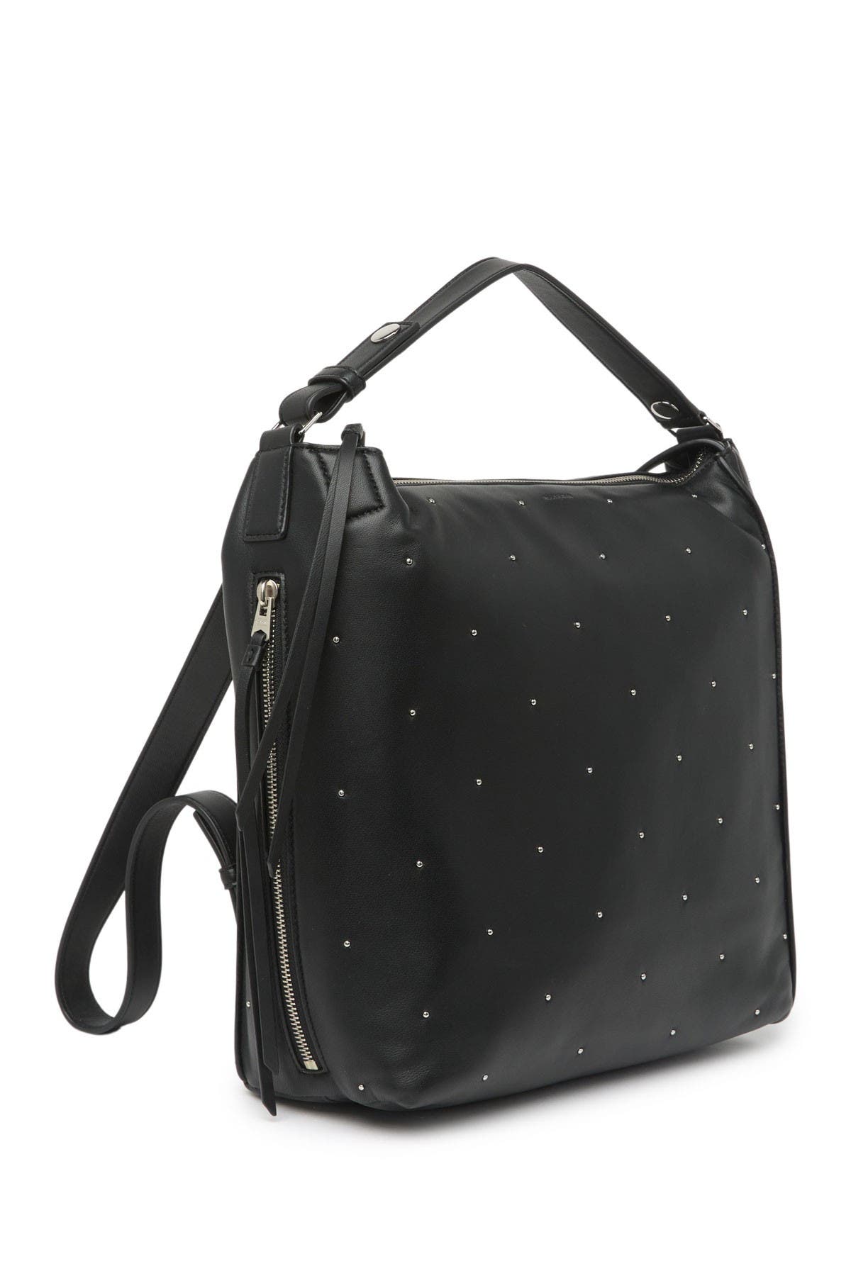 AllSaints Kathi Studded Leather Backpack, Alternate, color, 