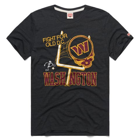 Men's Homage  Charcoal Washington Commanders NFL x Grateful Dead Tri-Blend T-Shirt