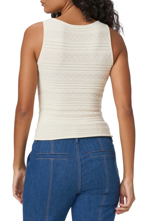 Paige Iman Textured Sweater Tank Top In Ivory