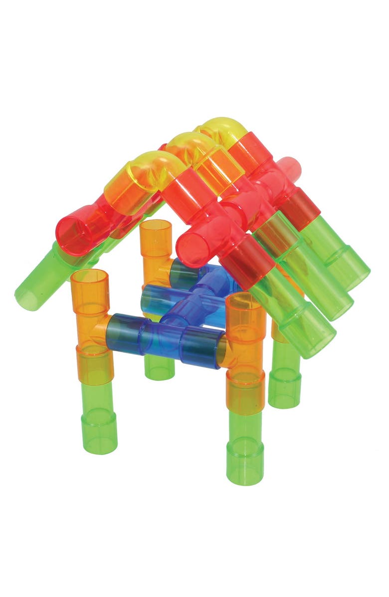 Kaplan Early Learning Company Translucent Connecting Tubes, Alternate, color, Multicolored