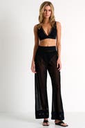 SHAN Mesh Pants With Mosaic Cutout