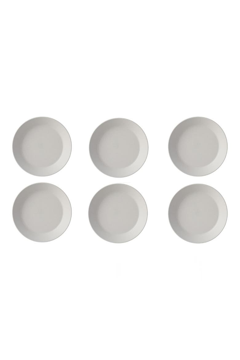 Bloom Set of 6 Deep Plates, Main, color, WHITE