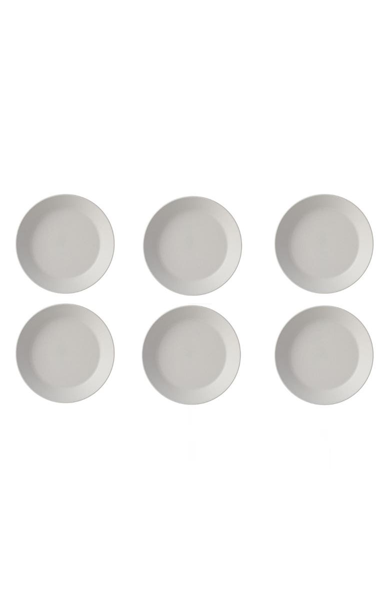 Mepal Bloom Set of 6 Deep Plates, Main, color, White