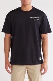 CAT WWR Tractor Company Cotton Graphic T-Shirt