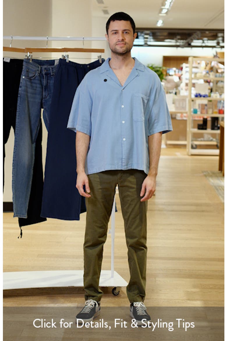 Oversize Cotton Blend Camp Shirt video