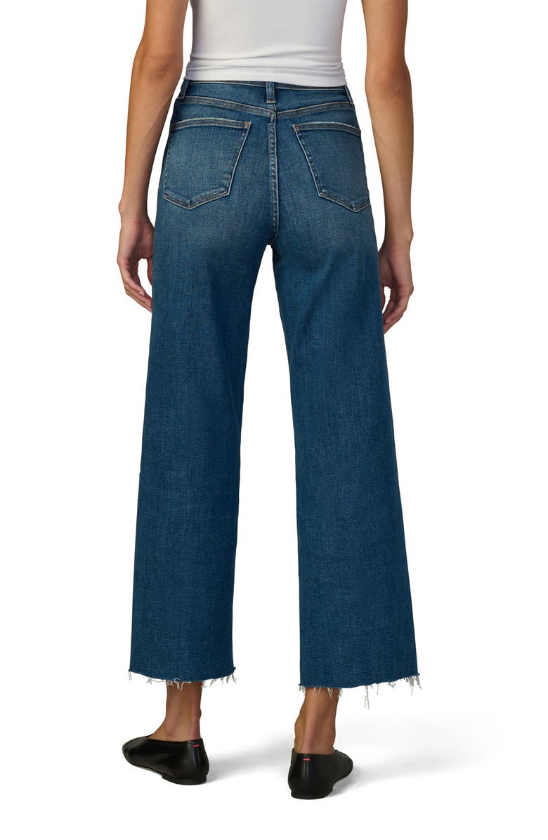 Joe's Jeans The Mia Raw Hem High Waist Ankle Wide Leg Jeans, Alternate, color, Candor