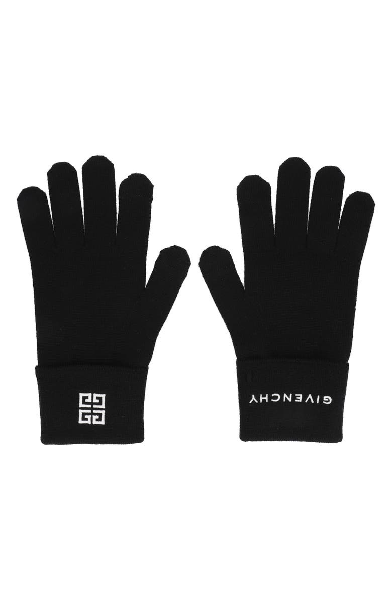 Givenchy Merino Wool Gloves, Main, color,