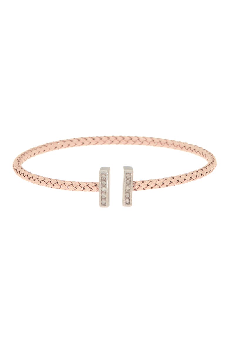 Diamond Bangle Bracelet - 0.1ct., Main, color, ROSE