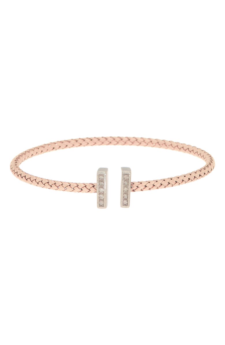 MESHMERISE Diamond Bangle Bracelet - 0.1ct., Main, color, Rose