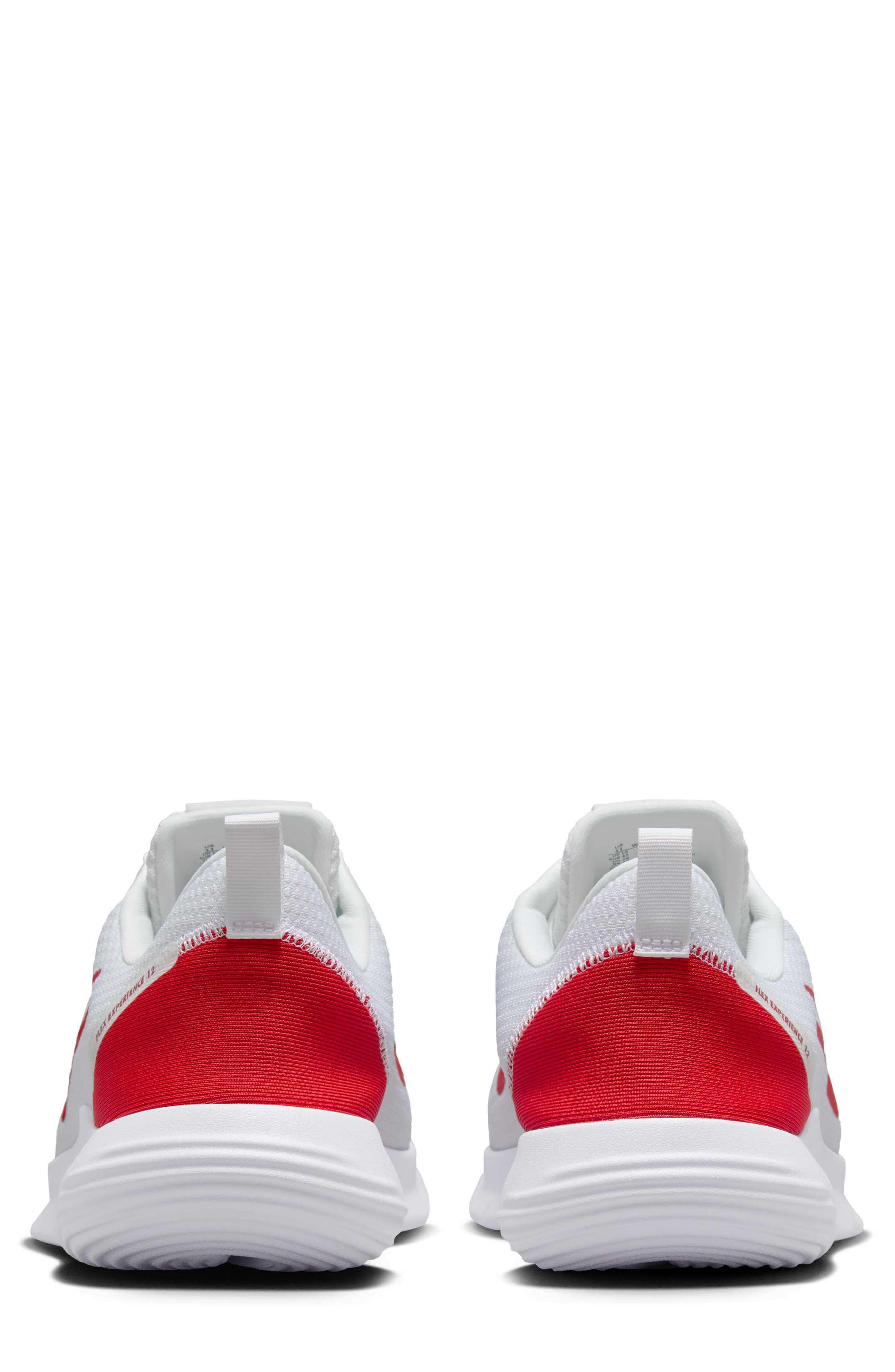 Nike Flex Experience Run 12 Road Running Shoe - Extra Wide Width Available, Alternate, color, White/ University Red/ White