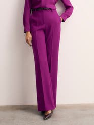 The Fold Alzira Sculpt Crepe Pants
