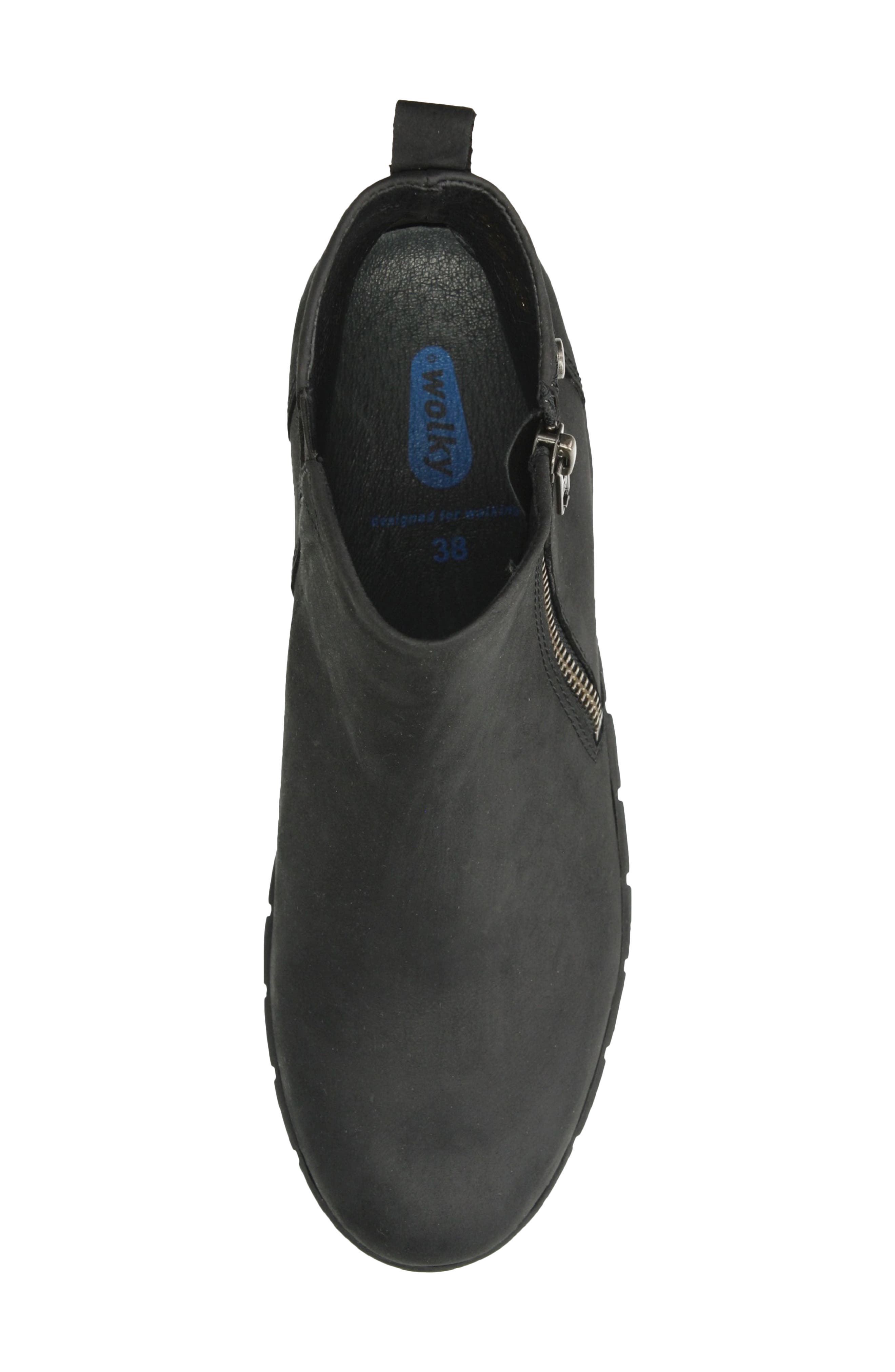 Wolky Phoenix Water Resistant Bootie, Alternate, color, Black Quebec Nubuck