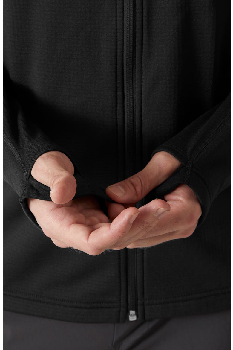 Versalite Fleece Hooded Jacket, Alternate, color, BLACK