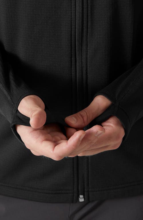 Helly Hansen Versalite Fleece Hooded Jacket In Black