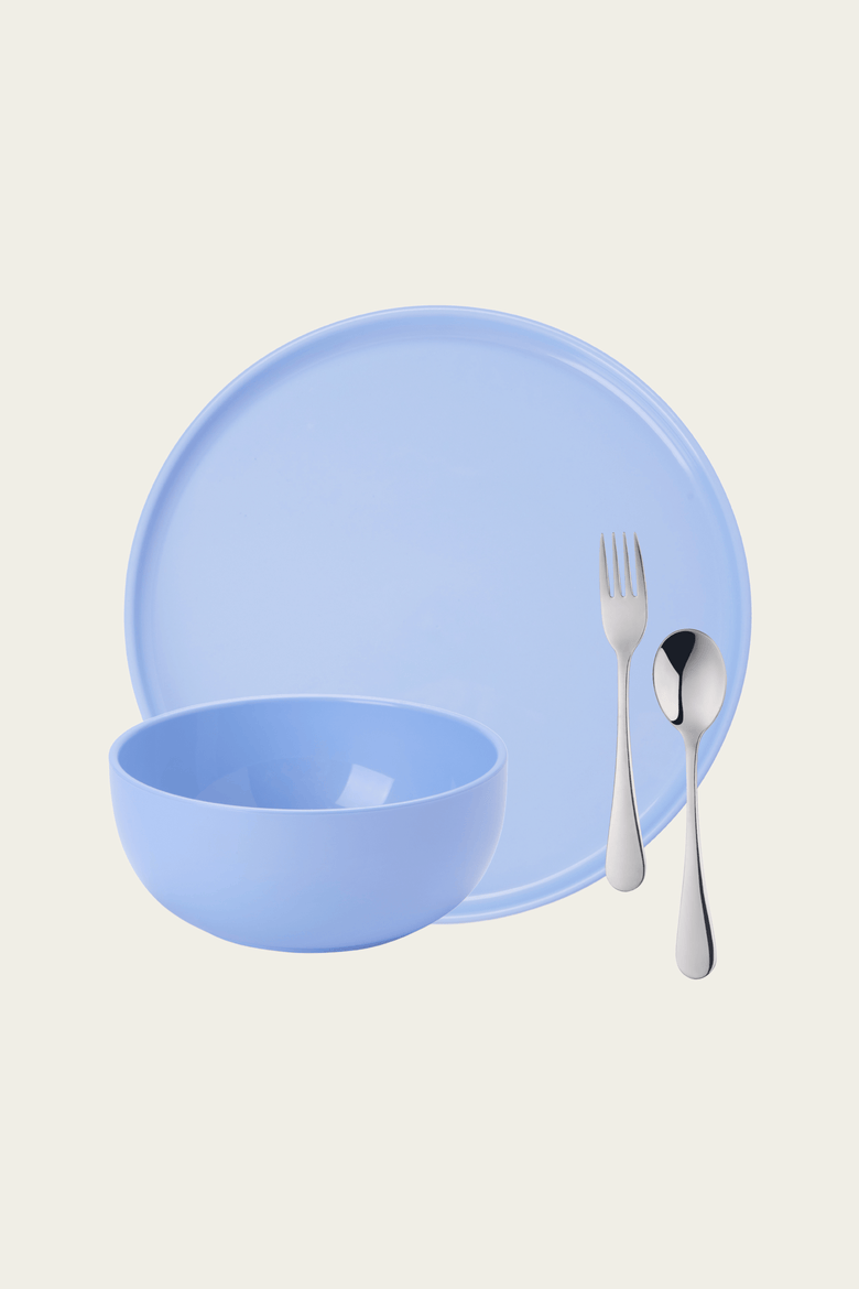 Complete Dinnerware Set, Alternate, color, Blue