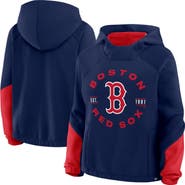 FANATICS Women's Fanatics Navy Boston Red Sox Oversized Time to Win Pullover Hoodie