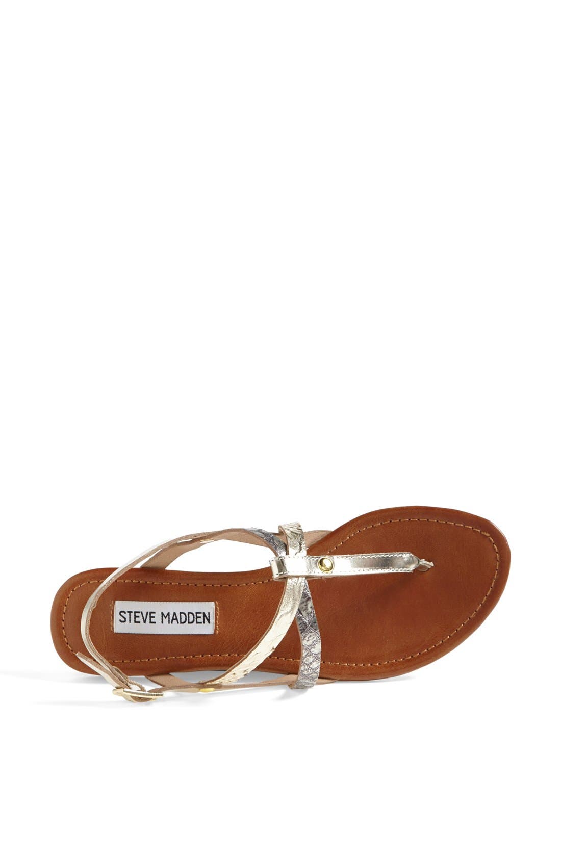 'Kroatia' Leather Sandal, Alternate, color, METAL MULTI