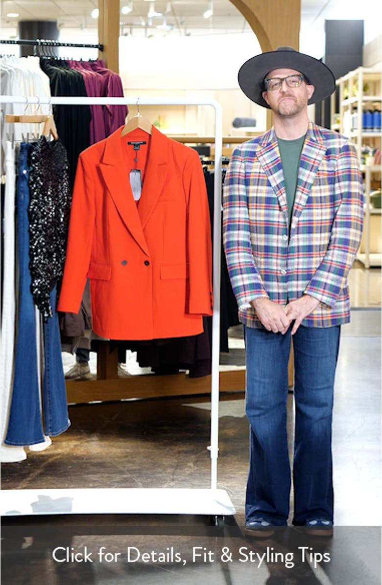 Double Breasted Peak Lapel Blazer, sales video thumbnail