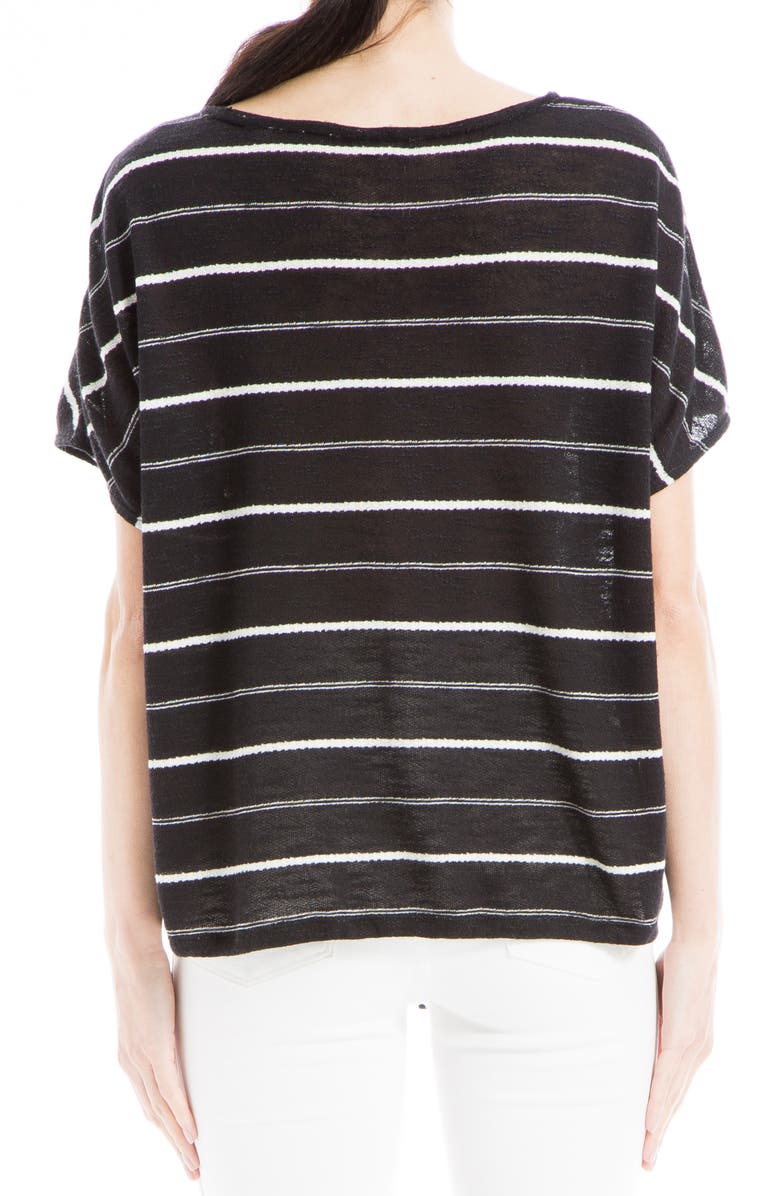 MAX STUDIO Stripe Drawstring T-Shirt, Alternate, color, 