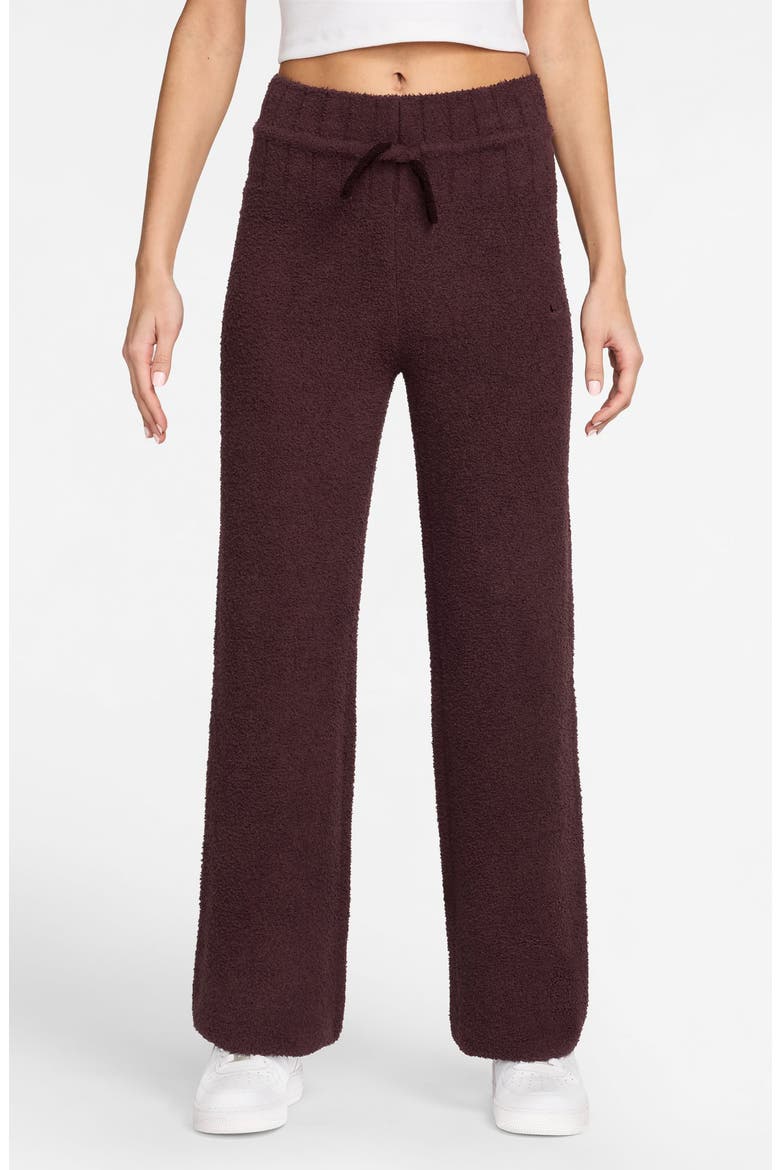 Phoenix Bouclé Slim Fit Drawstring Pants, Main, color, BURGUNDY CRUSH