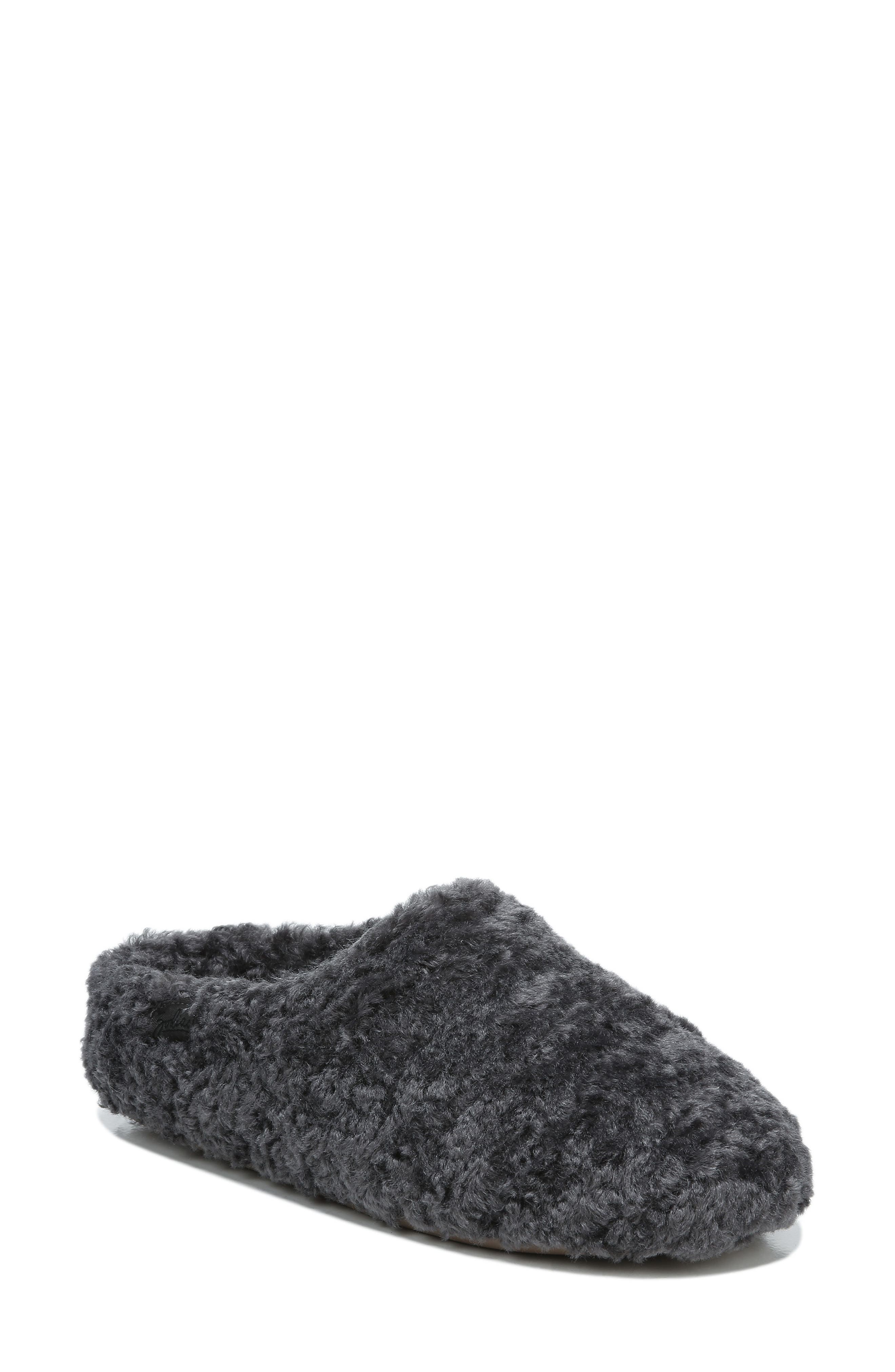 Paloma Faux Shearling Slipper, Main, color, SMOKE FAUX FUR