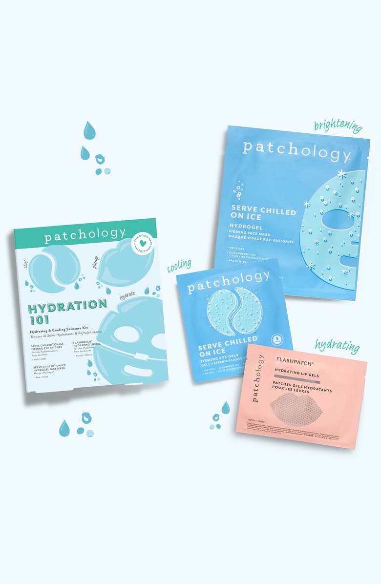 Patchology Hydration 1.O.1. Hydrating & Colling Skincare Kit, Alternate, color, 