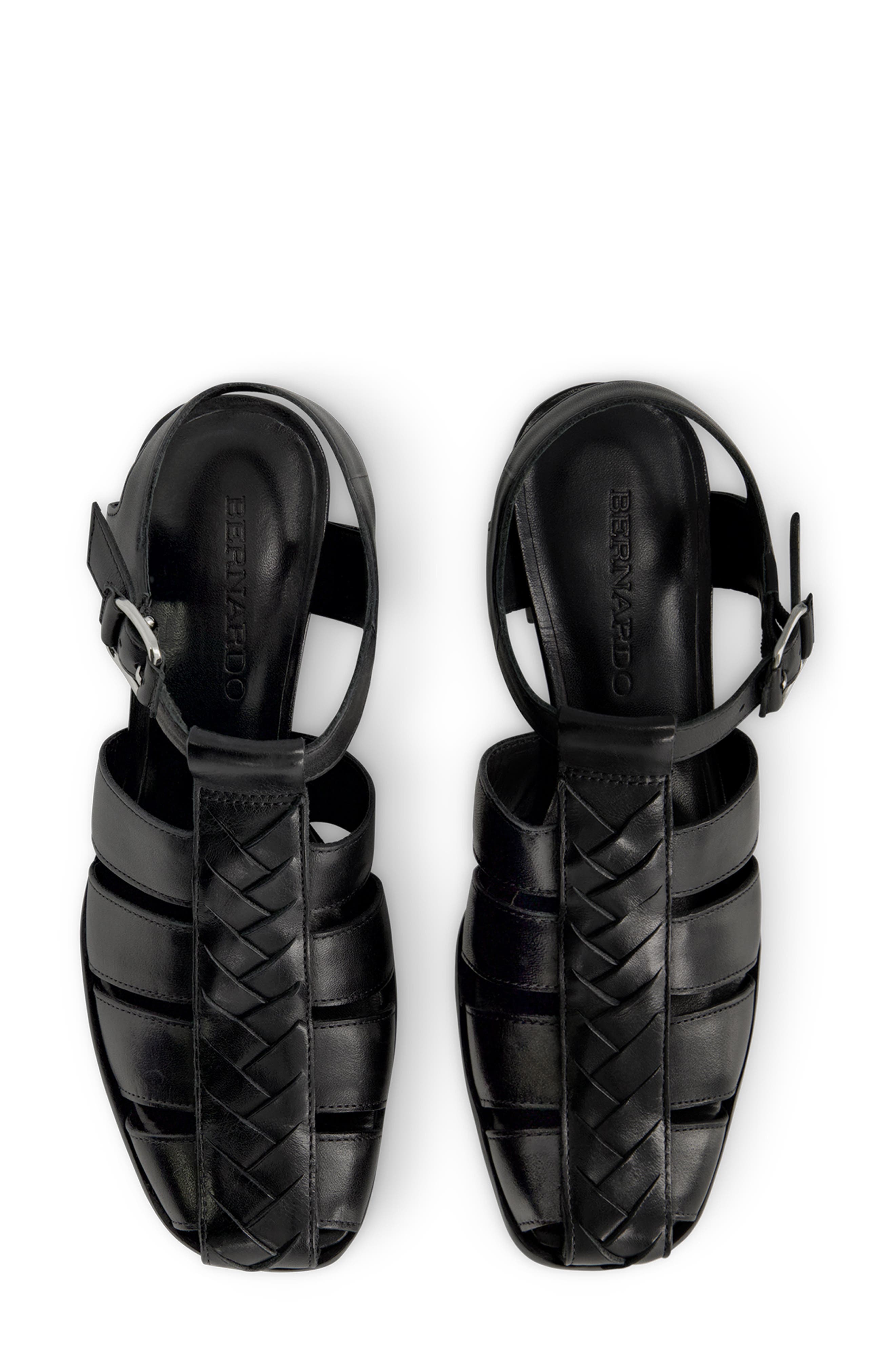 Bernardo Footwear Belmont Sandal, Alternate, color, Black Antique Calf