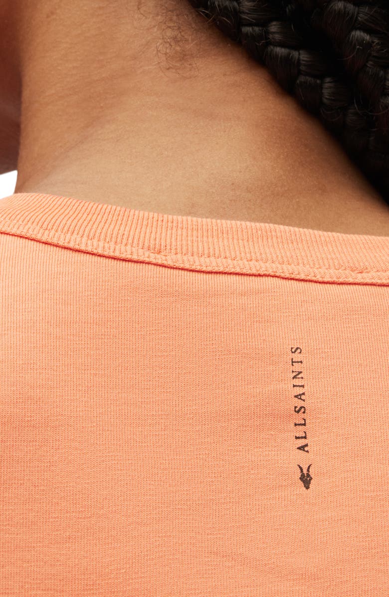 AllSaints Gigi Center Drawcord T-Shirt, Alternate, color, Fluro Orange