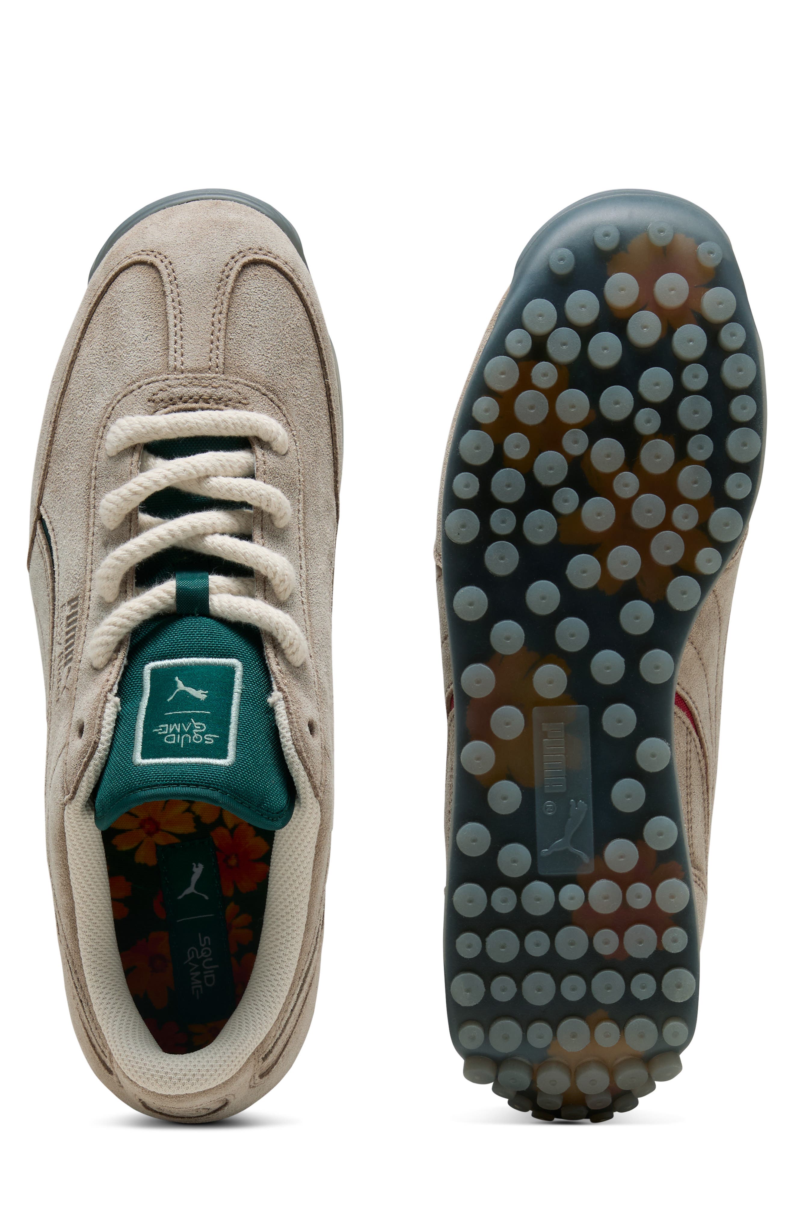 PUMA x 'Squid Game' Easy Rider Sneaker, Alternate, color, Alpine Snow/ Dark Myrtle/ Red