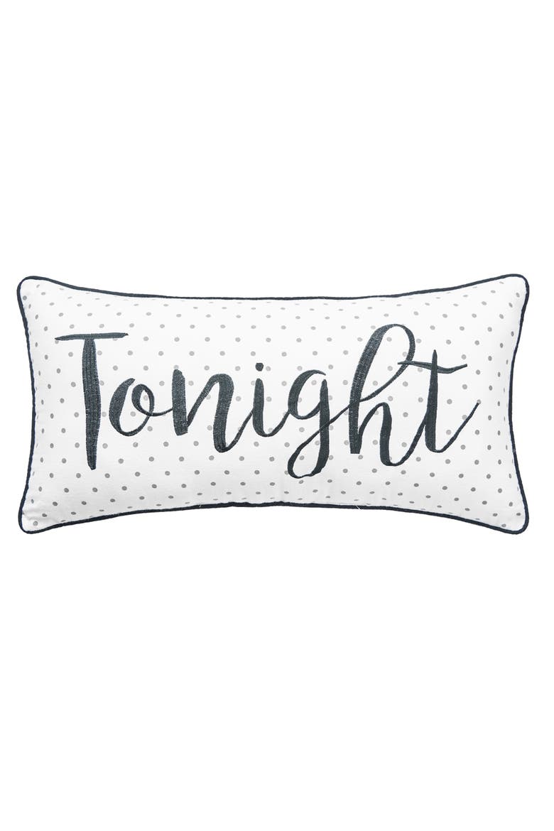 Tonight/Not Tonight Reversible Pillow, Alternate, color, White