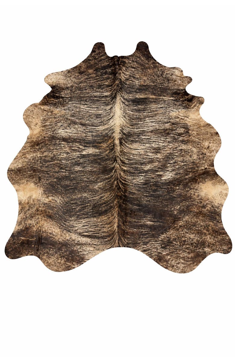Rhacam Eco Hides Brindle Cowhide Rug 8'7" × 6'6", Main, color, Brindle