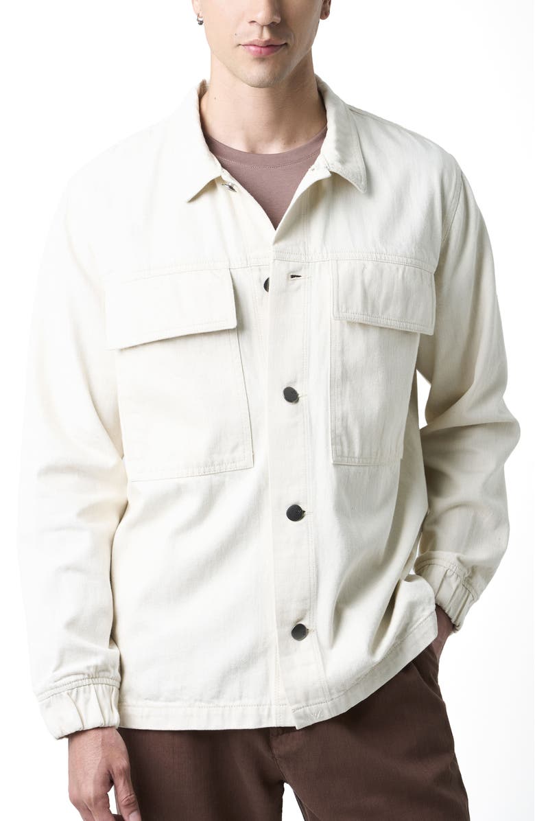 Velez Modica Oversized Overshirt, Main, color, White