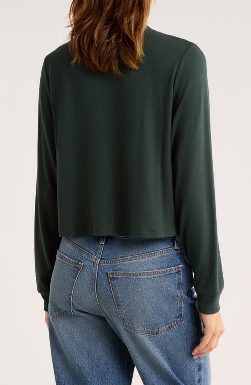 Abound Easy Cozy Crew Pajama Sweatshirt In Green