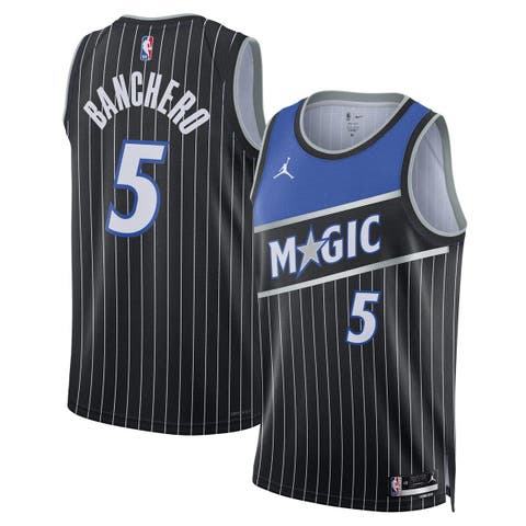 Unisex Jordan Brand Paolo Banchero Black Orlando Magic Swingman Jersey - Statement Edition