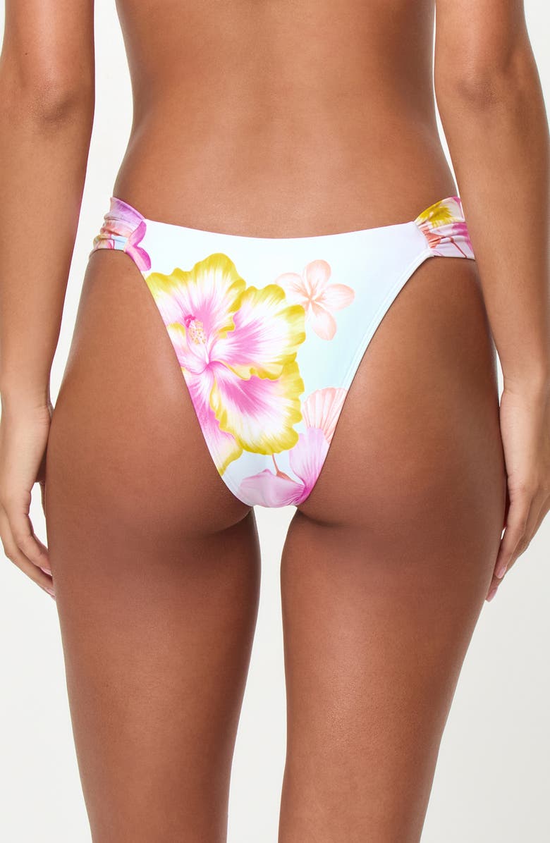 LSPACE Dolce Bitsy Bikini Bottoms, Alternate, color, Hibiscus And Plumerias Oh My