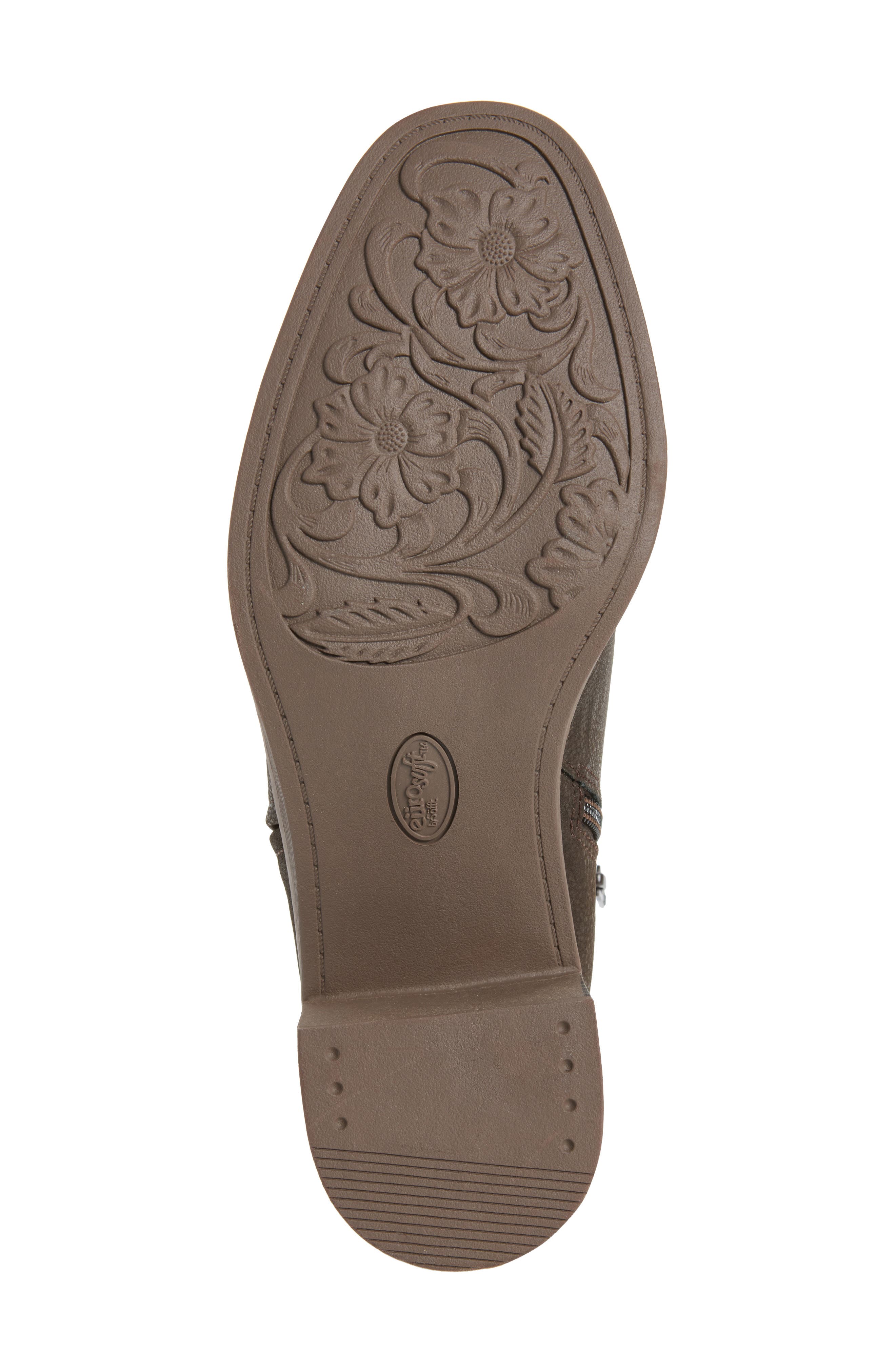 Hopkins Faux Leather Bootie, Alternate, color, DARK BROWN