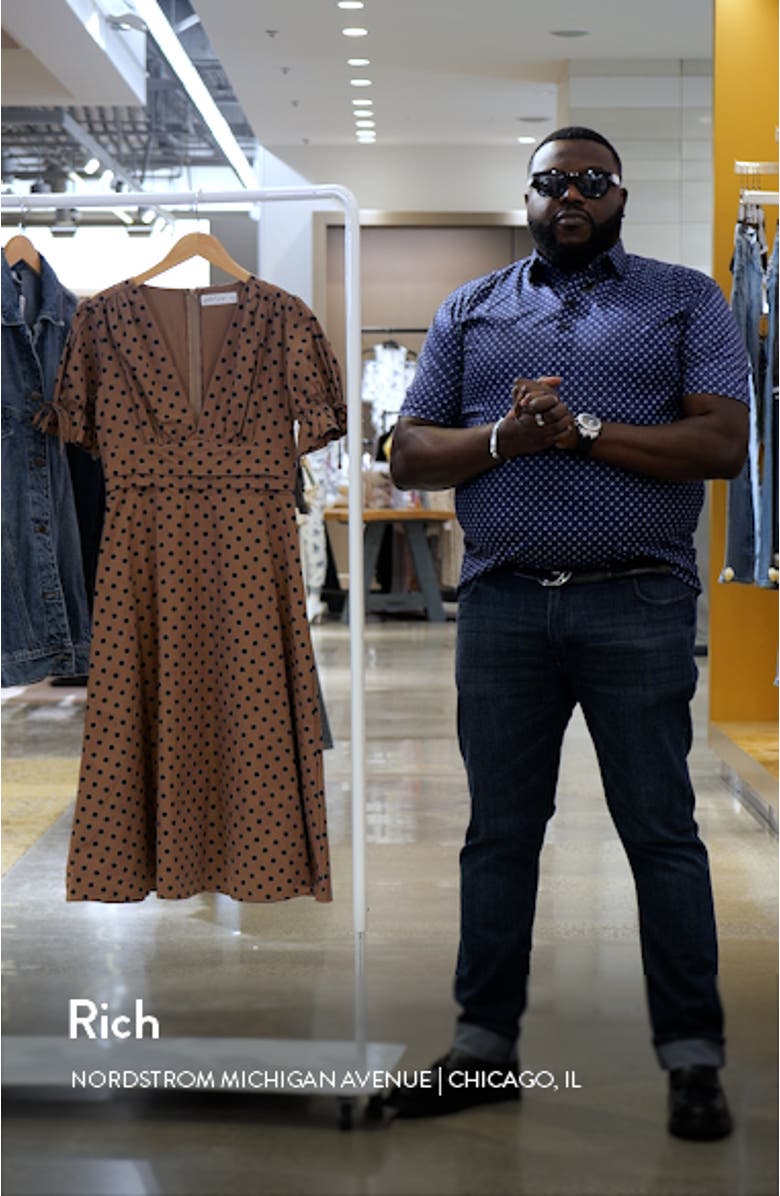 Charlie Polka Dot Cotton Midi Dress