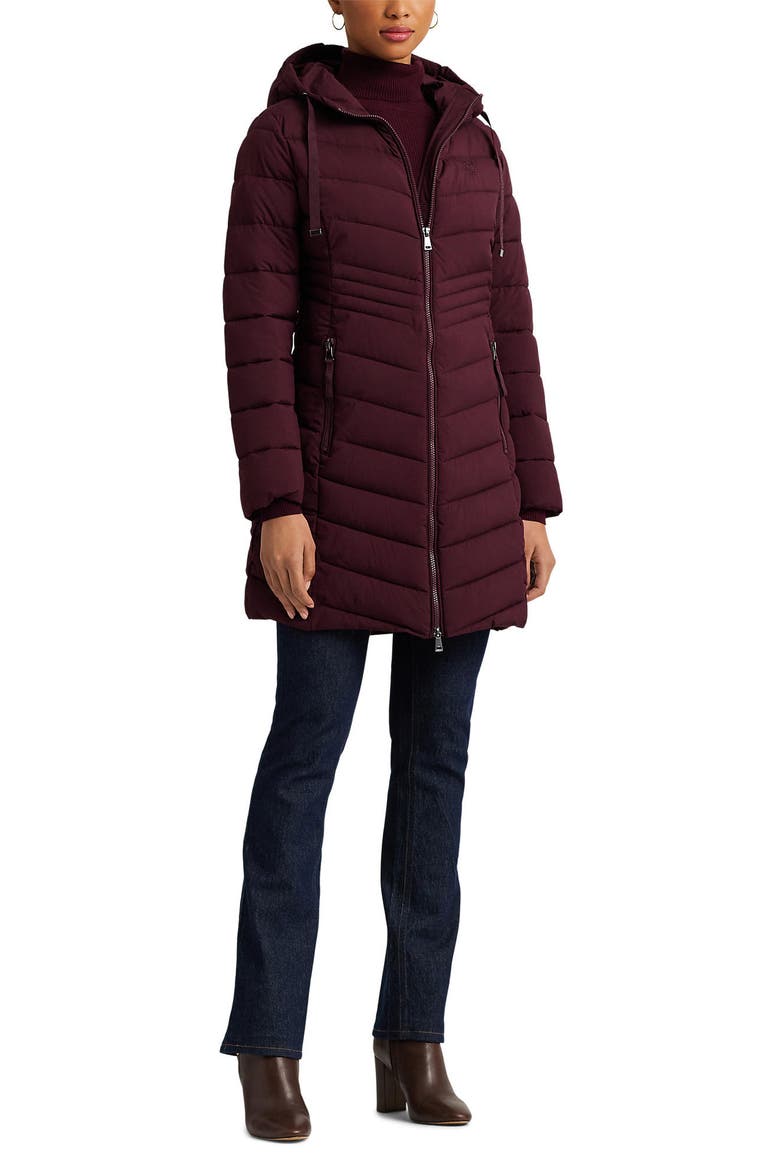 Hooded Puffer Jacket, Alternate, color, VINTAGE BURGUNDY