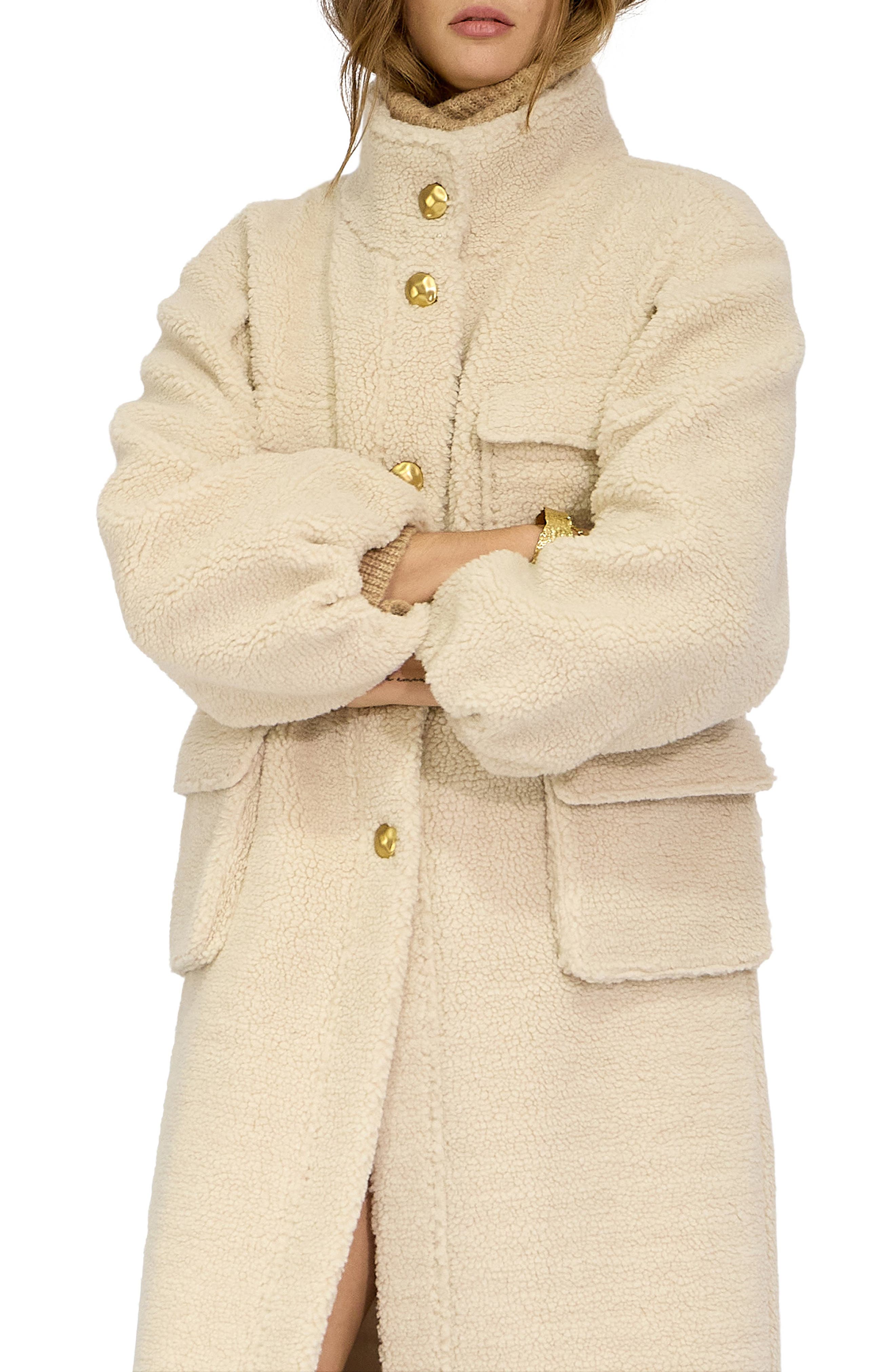 Belle & Bloom Cozy Nights Faux Shearling Coat (Women) | Nordstromrack