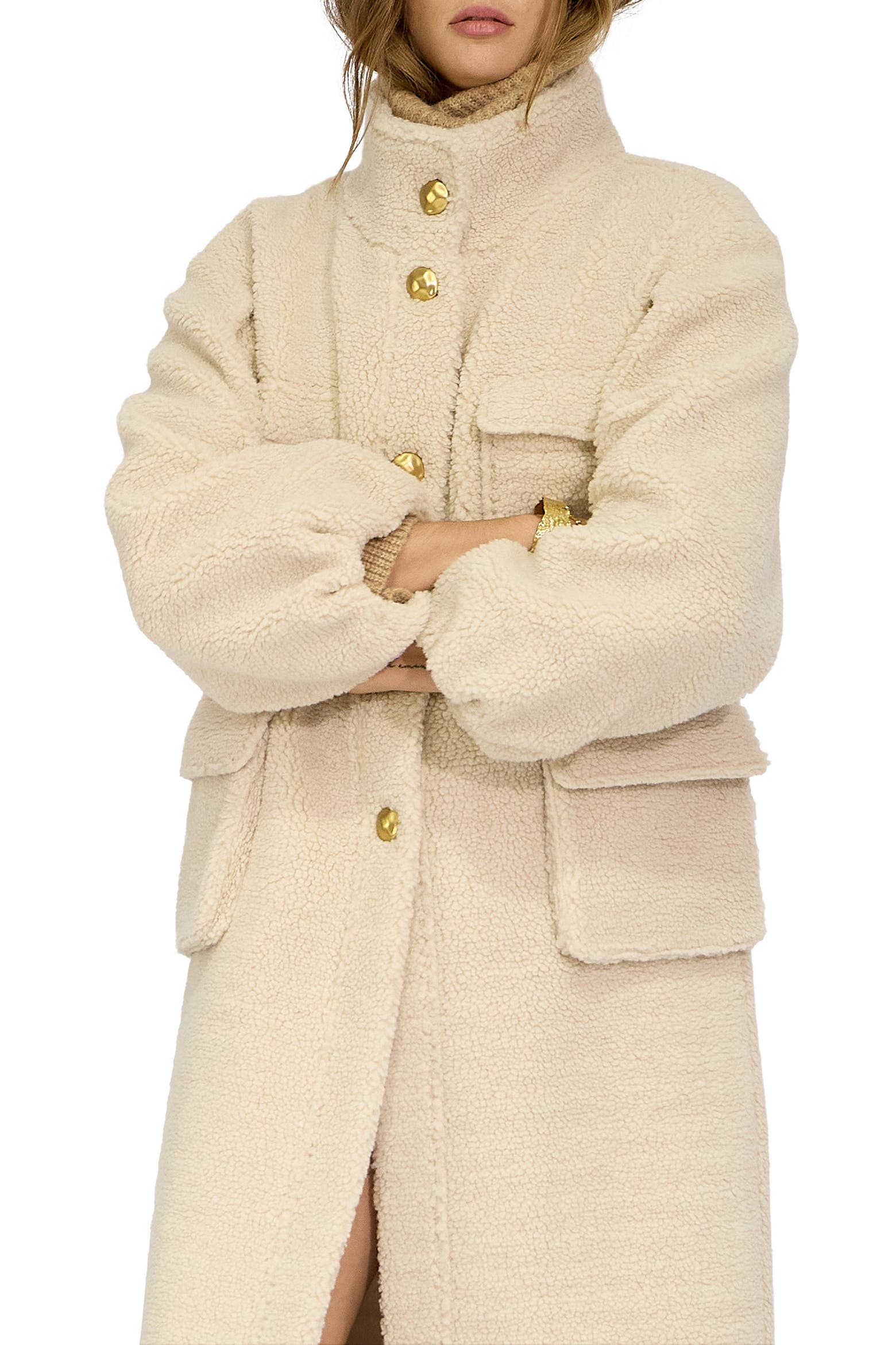 Bloom Bar Code Belle & Bloom Cozy Nights Faux Shearling Coat (Women) | Nordstromrack