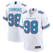 Nike Men's Nike Jeffery Simmons White Tennessee Titans Game Jersey