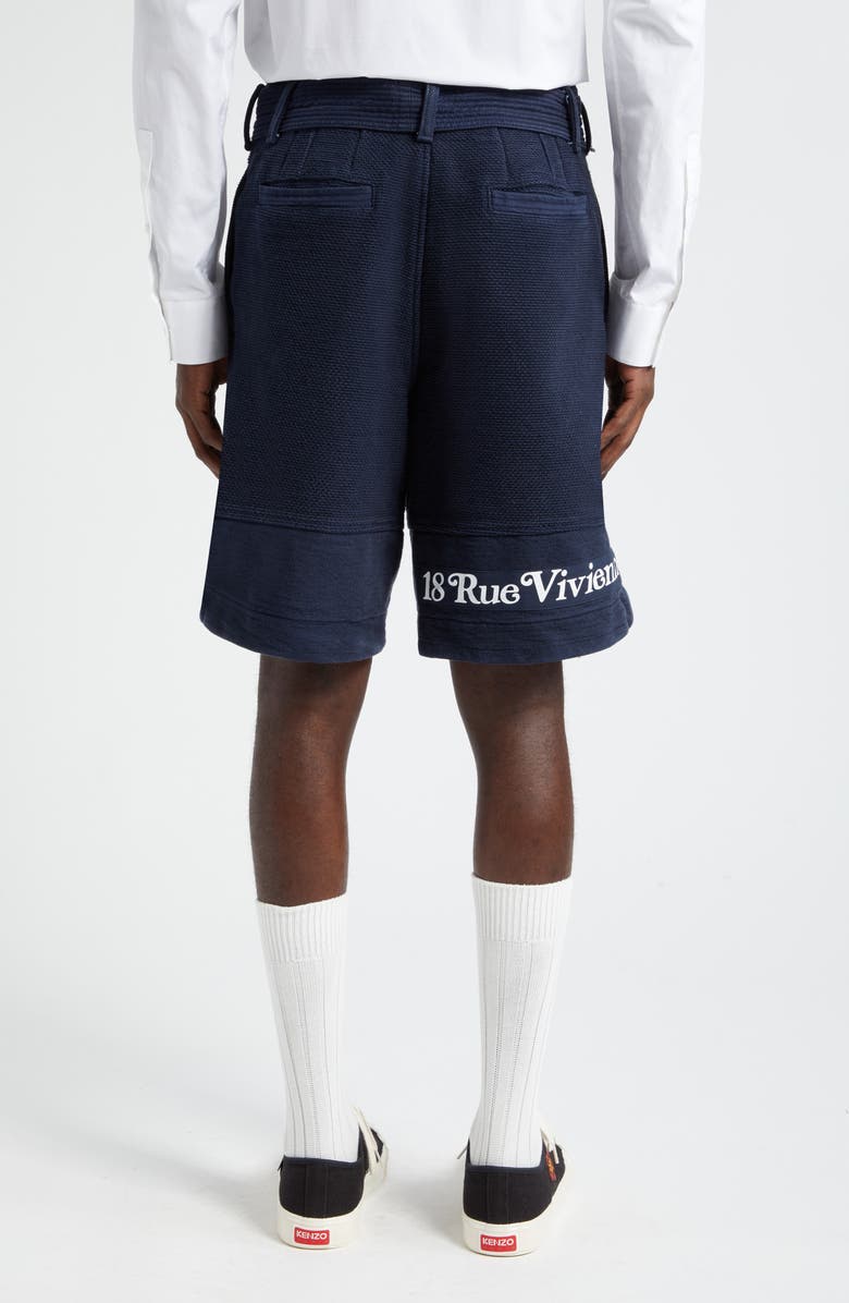KENZO Verdy Logo Cotton Judo Shorts, Alternate, color, 